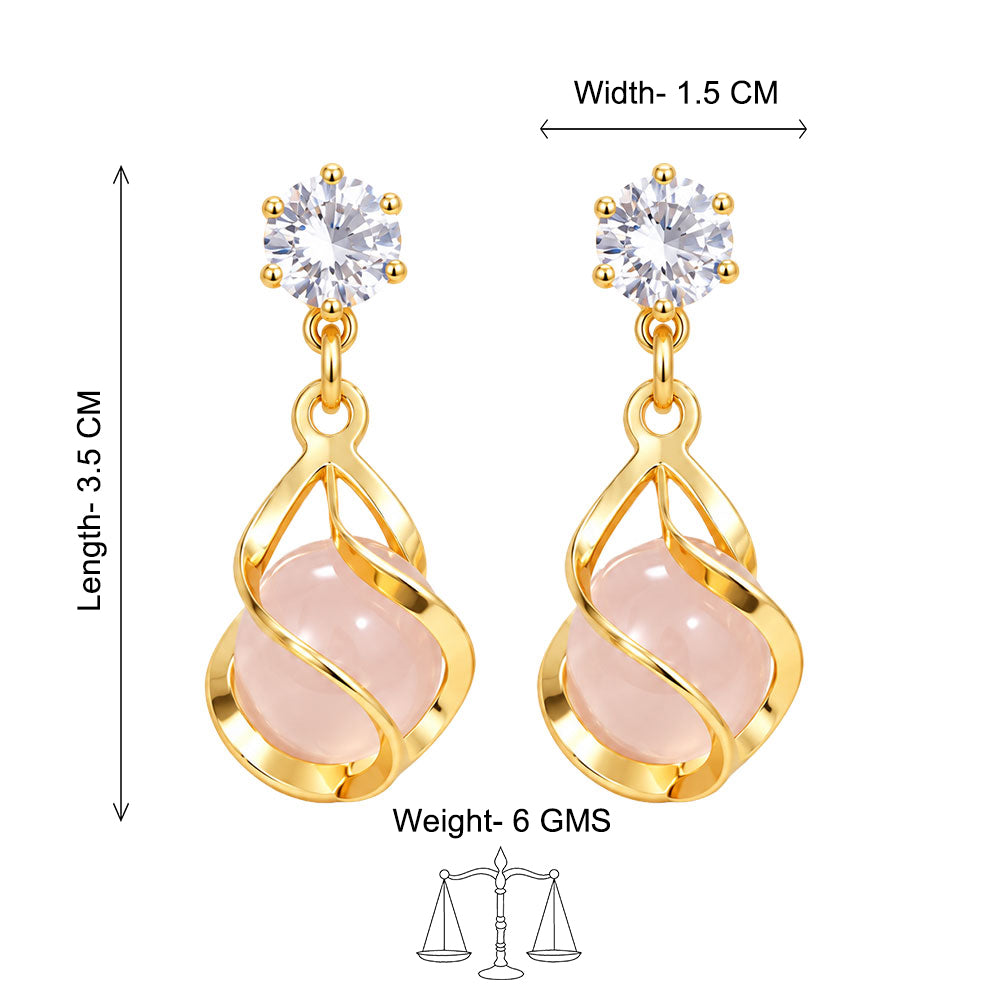 Crystal Pearl Drop Earrings