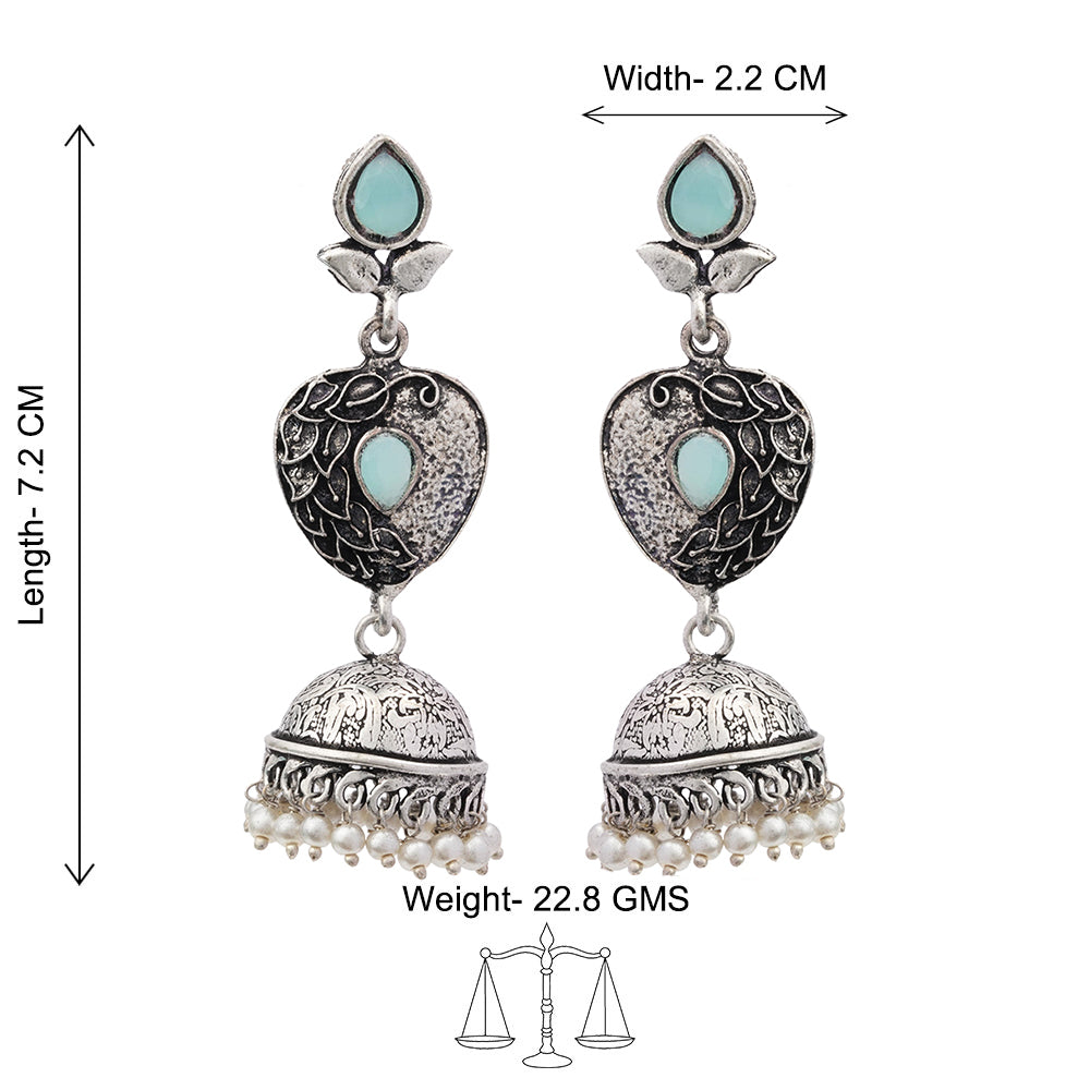 Bling & Swing Jhumka Earring (Mint)