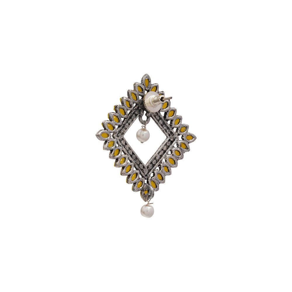 Sass Stone stud earrings (Yellow)
