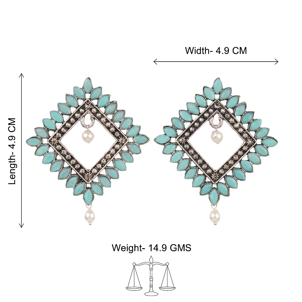Sass Stone stud earrings (Mint)