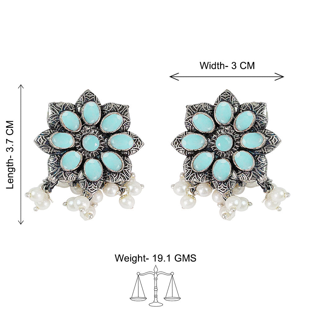 Jugni vibrant stud earrings (Mint)