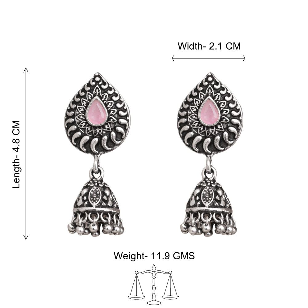 Rain Drop Rani Hanging Jhumki Earrings (Yellow)