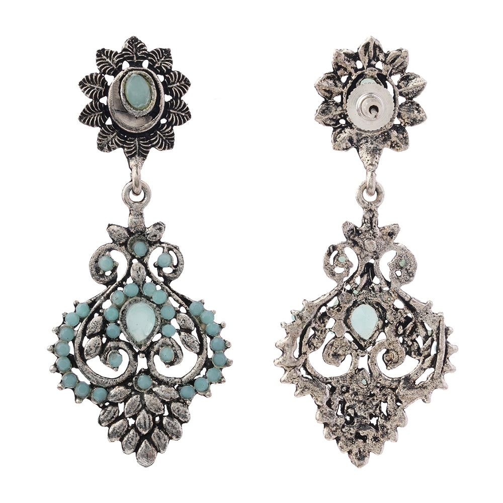 Heritage Paisley Dangler earrings (Mint)