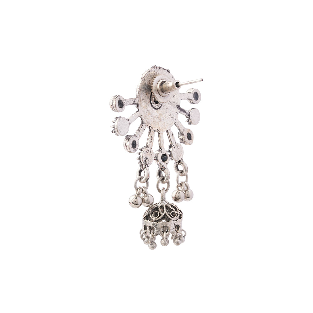 Slays and rays jhumki earrings (Black)