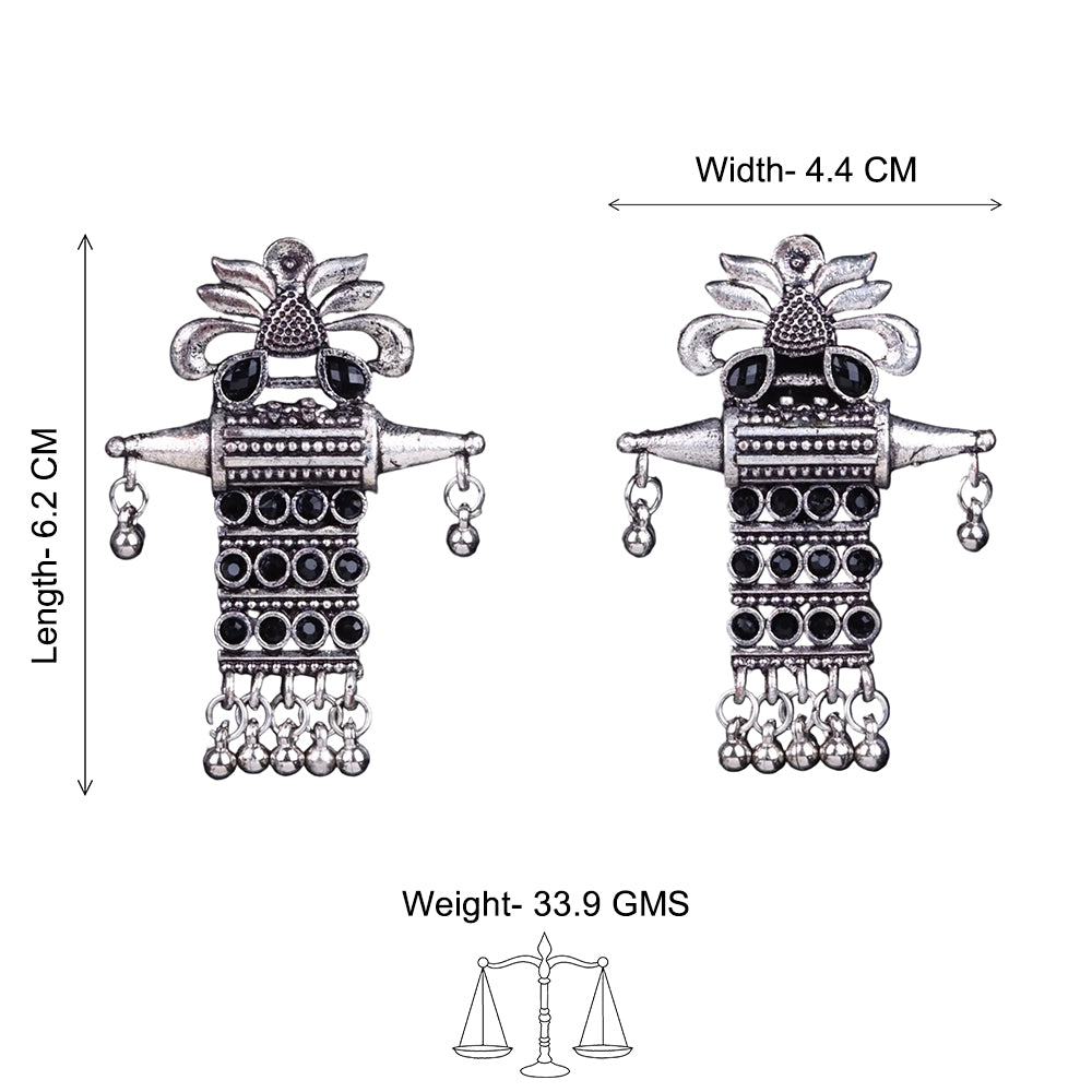 Bindaas Boho dangler earrings (Black)