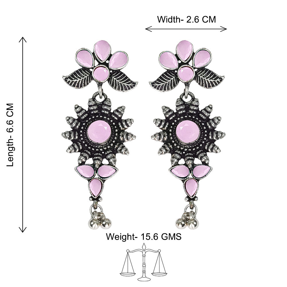 FloraSun dangler earrings (Baby Pink)