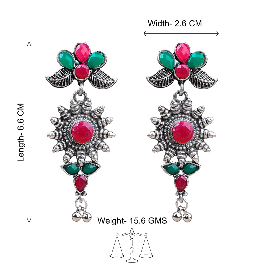 FloraSun dangler earrings (Multicolored)