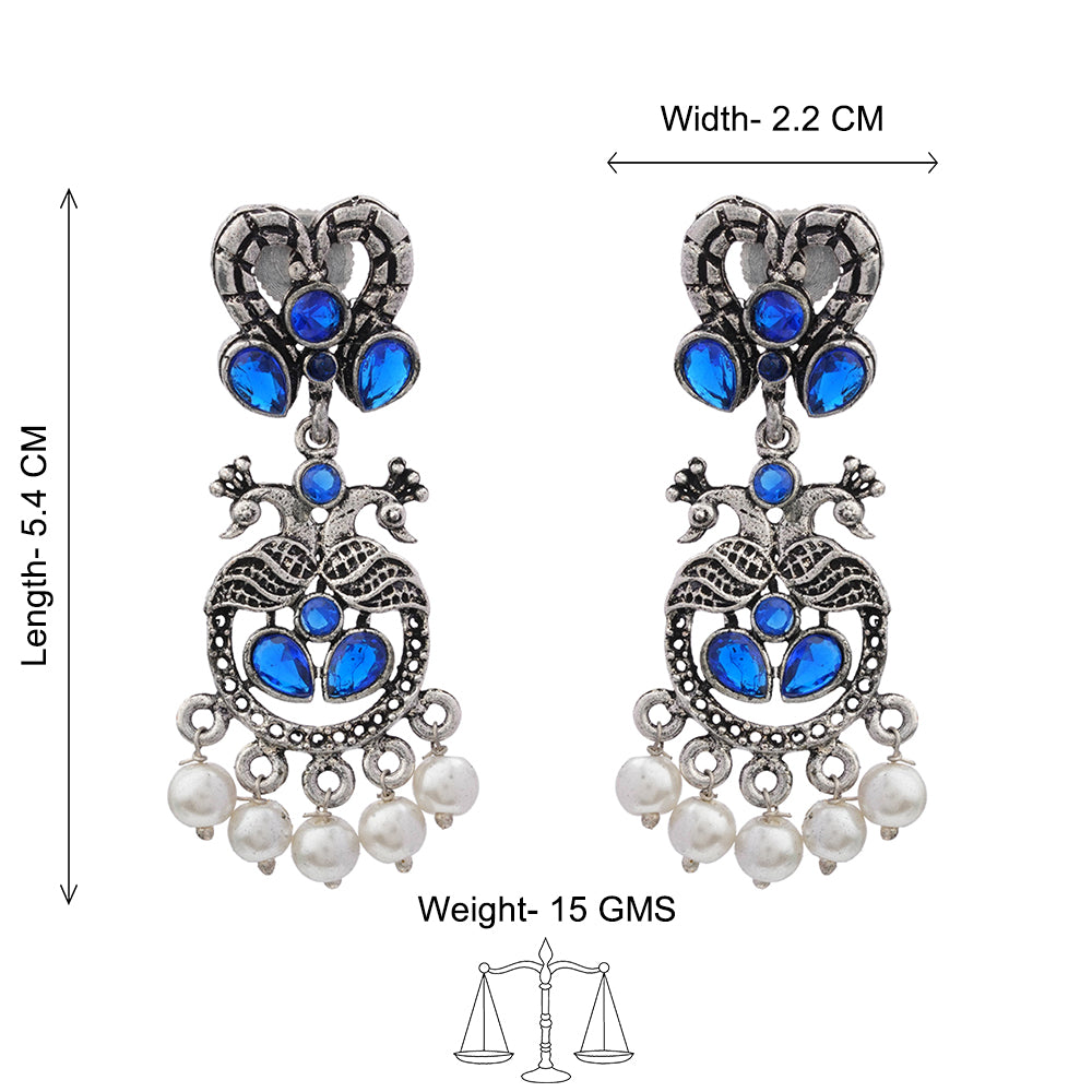 Neelkanth Dangler earrings (Blue)