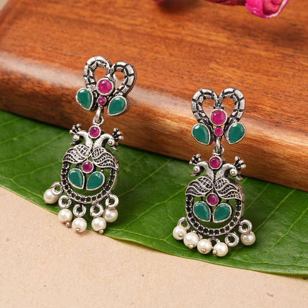 Neelkanth Dangler earrings (Multicolored)