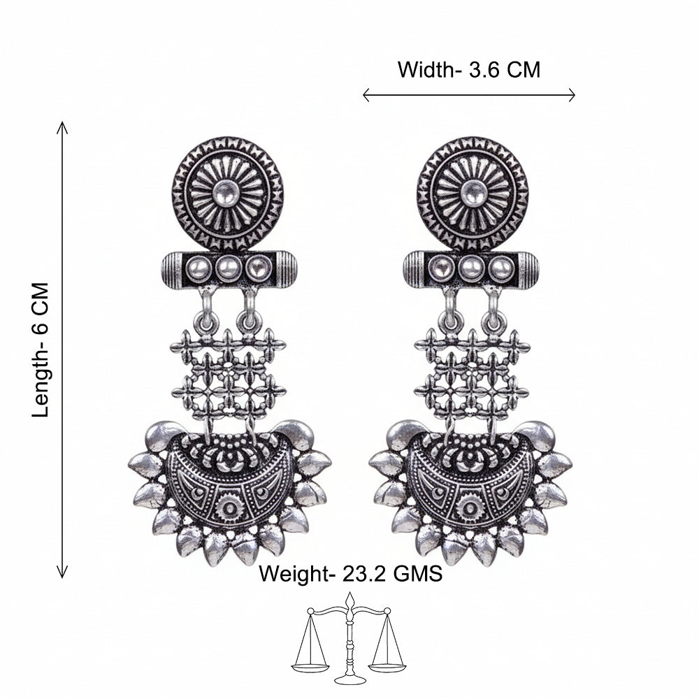 Enchanted Swing dangler earring (White)