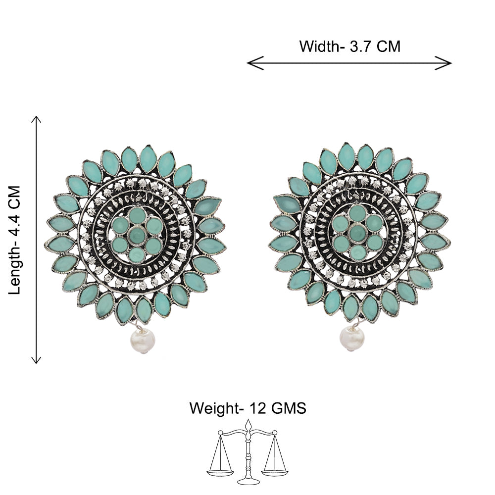 Traditional twish stud earring (Mint)