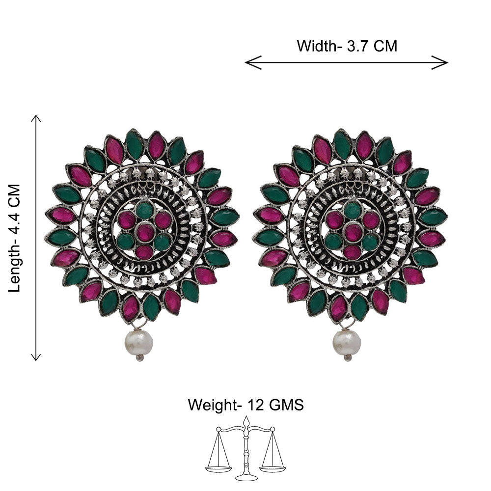 Traditional twish stud earring (Multicolored)
