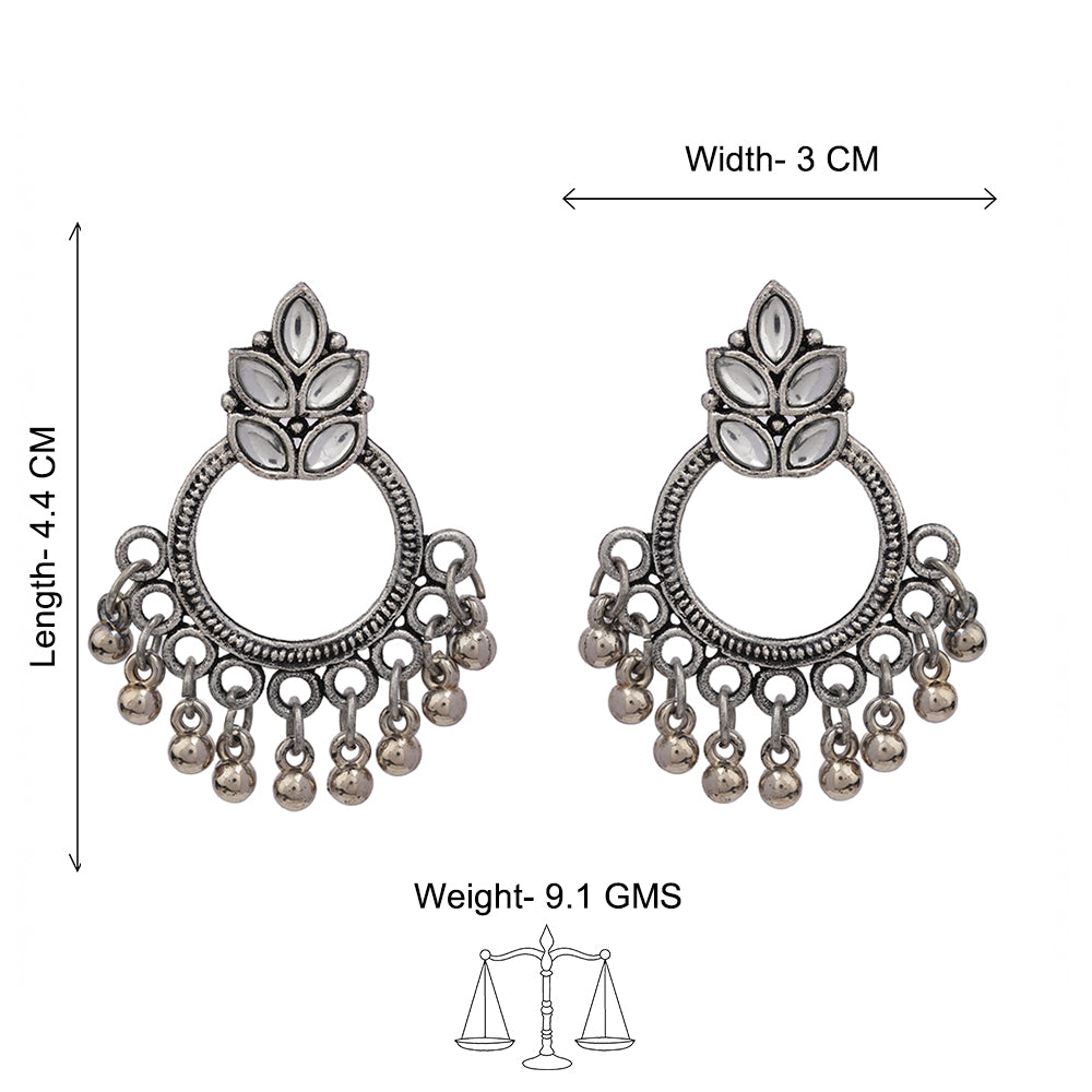 Fine Shine stud earrings (White)