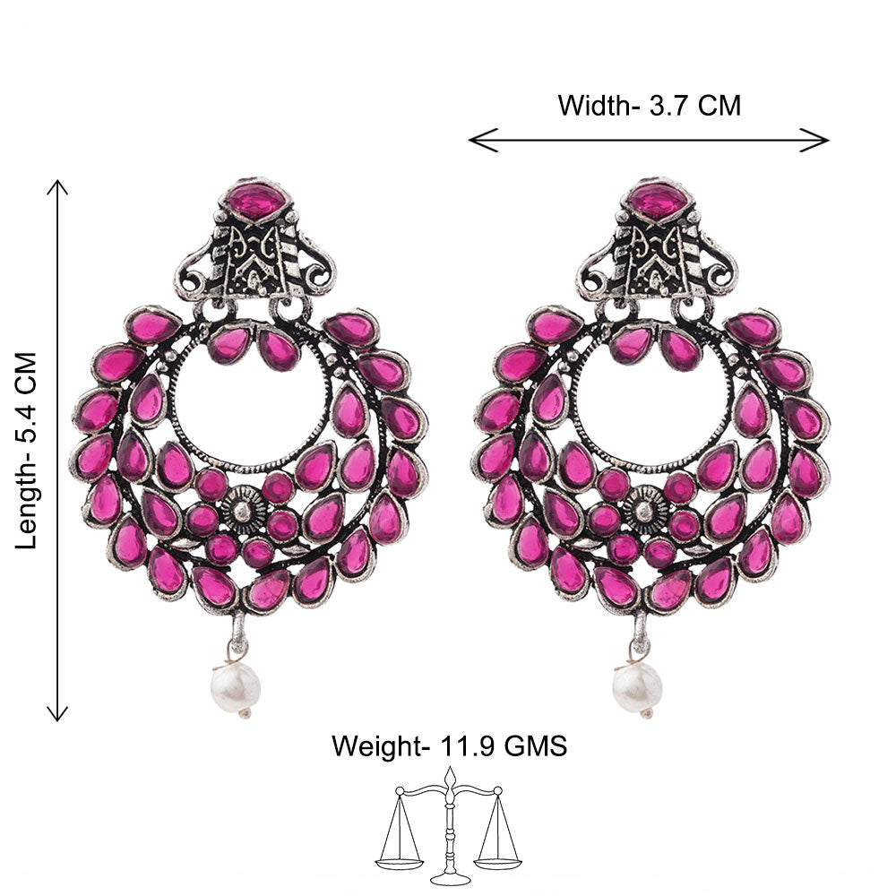 Diva Drops stud earrings (Red)