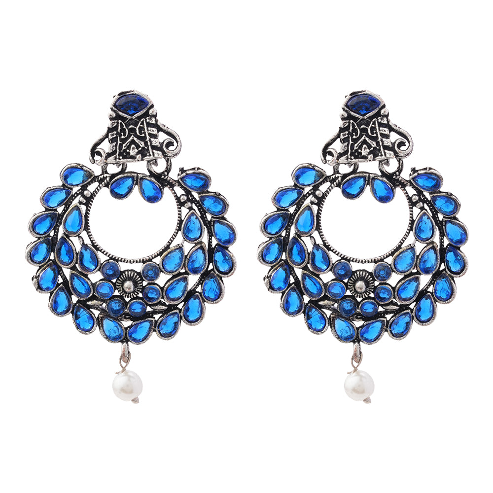 Diva Drops stud earrings (Blue)