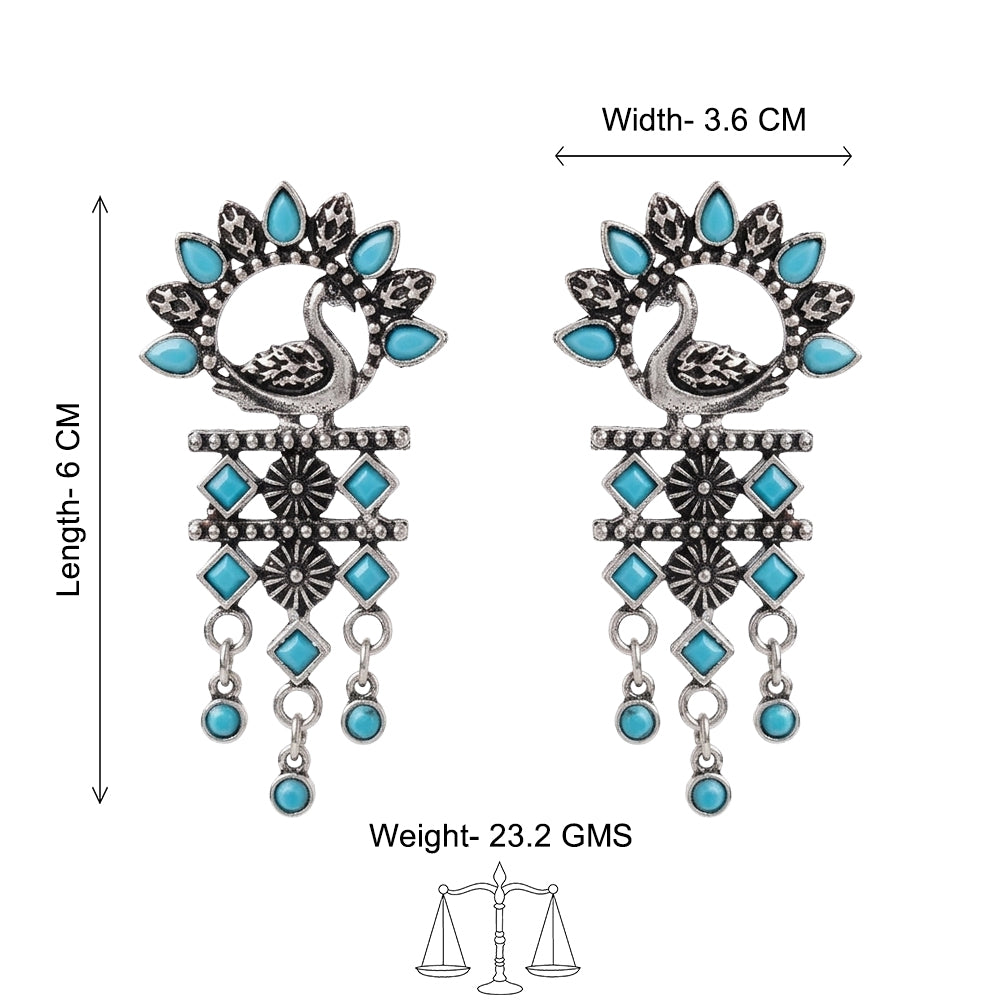 Marsh Muse dangler earring (Sky Blue)