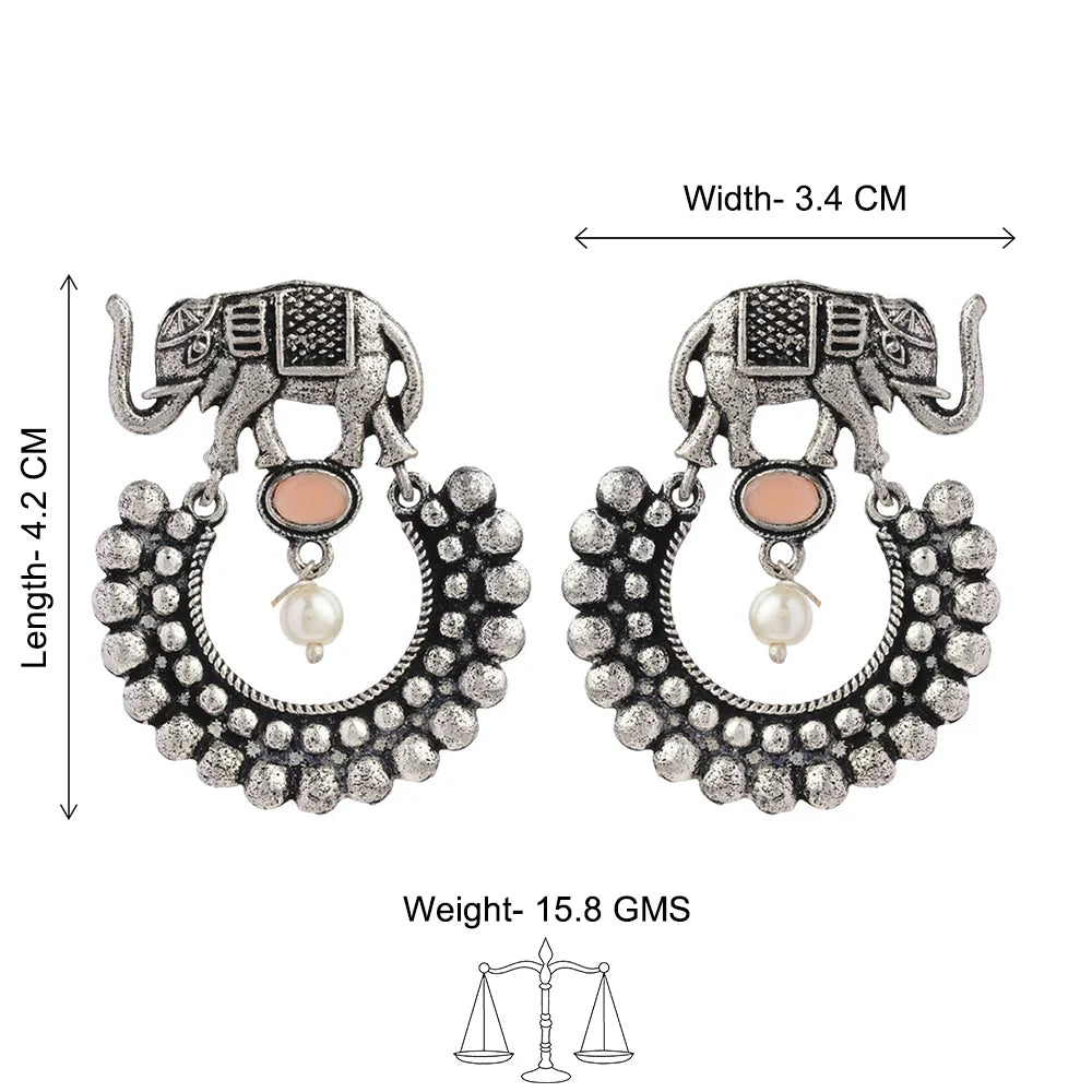 Kalash Kamal earring Elephant Arc dangler earrings Combo set
