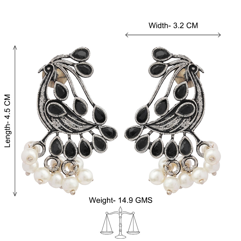 Chirpy Charm Stud earrings (Black)