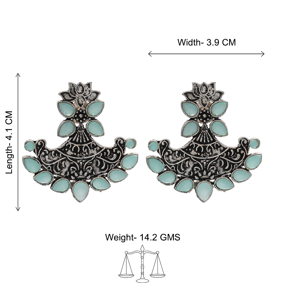 Shimmer and shine dangler earrings (Mint)