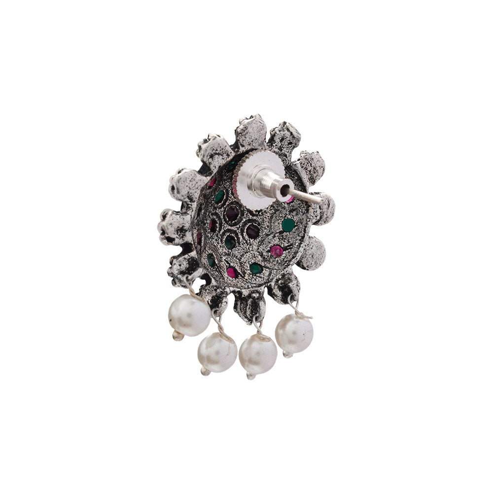 Stone Dome stud earrings (Multicolored)