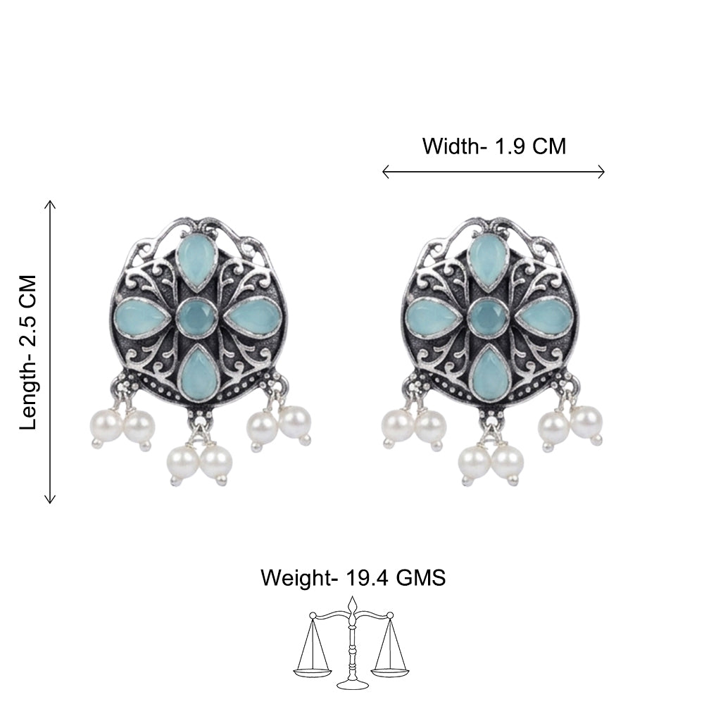 Gem Globe stud earrings (Mint)
