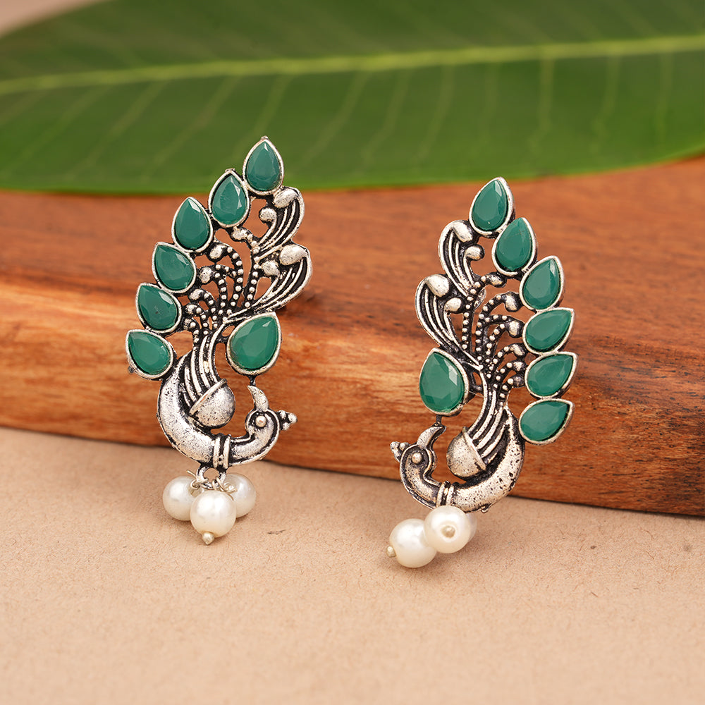 Mayur Pride stud earrings (Green)