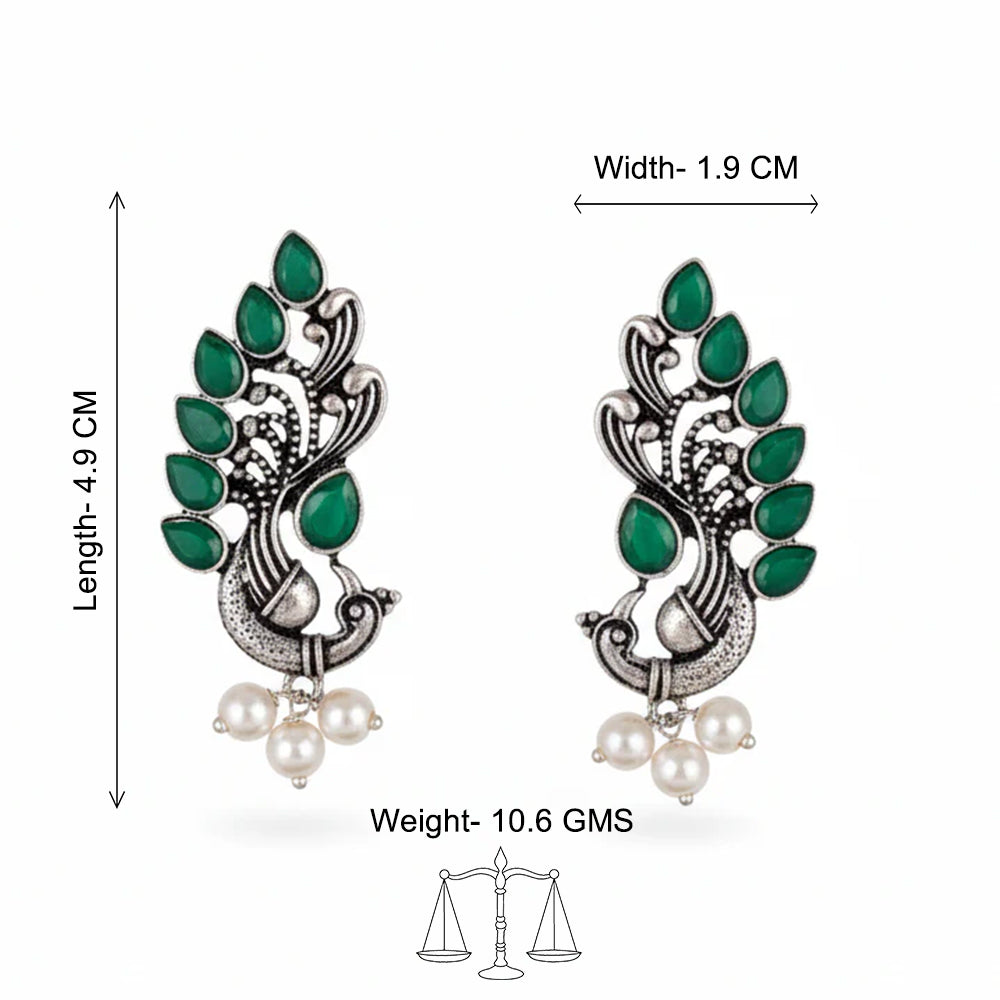 Mayur Pride stud earrings (Green)