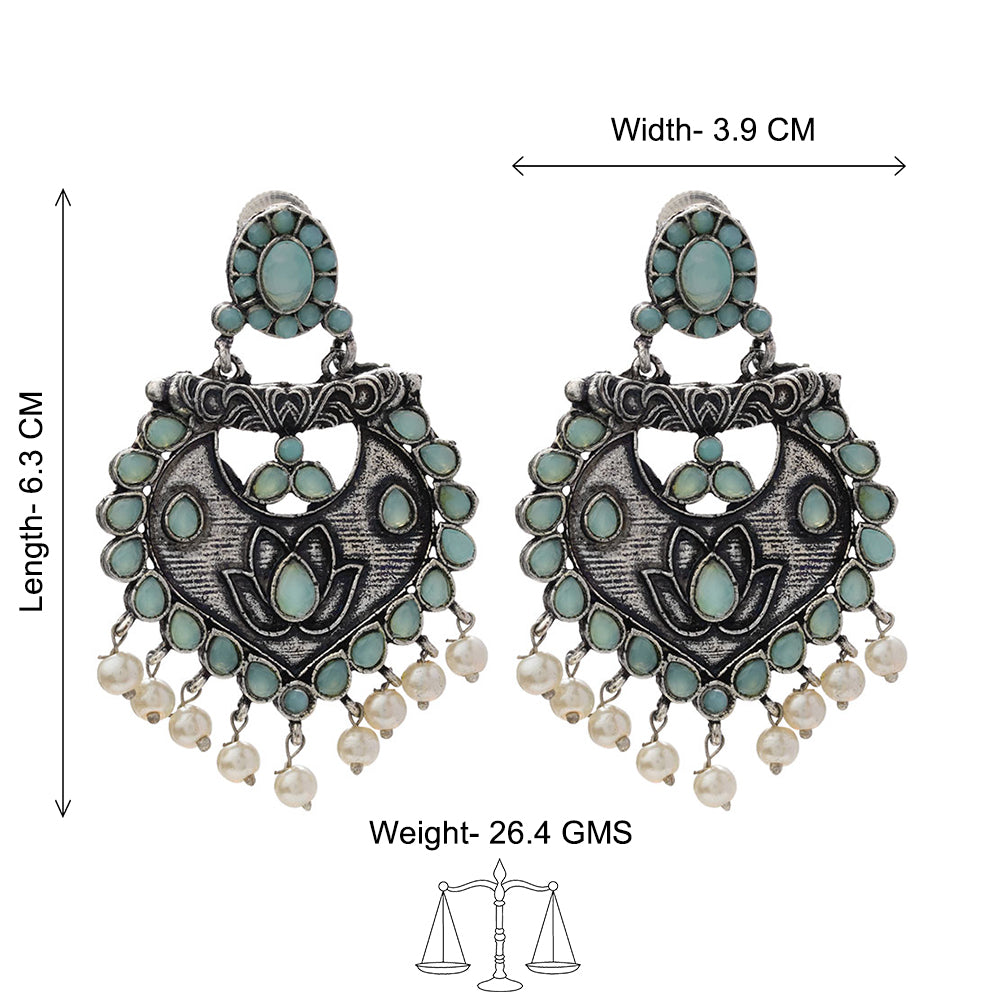 Phuljhadi prestine Dangler earrings (Mint)