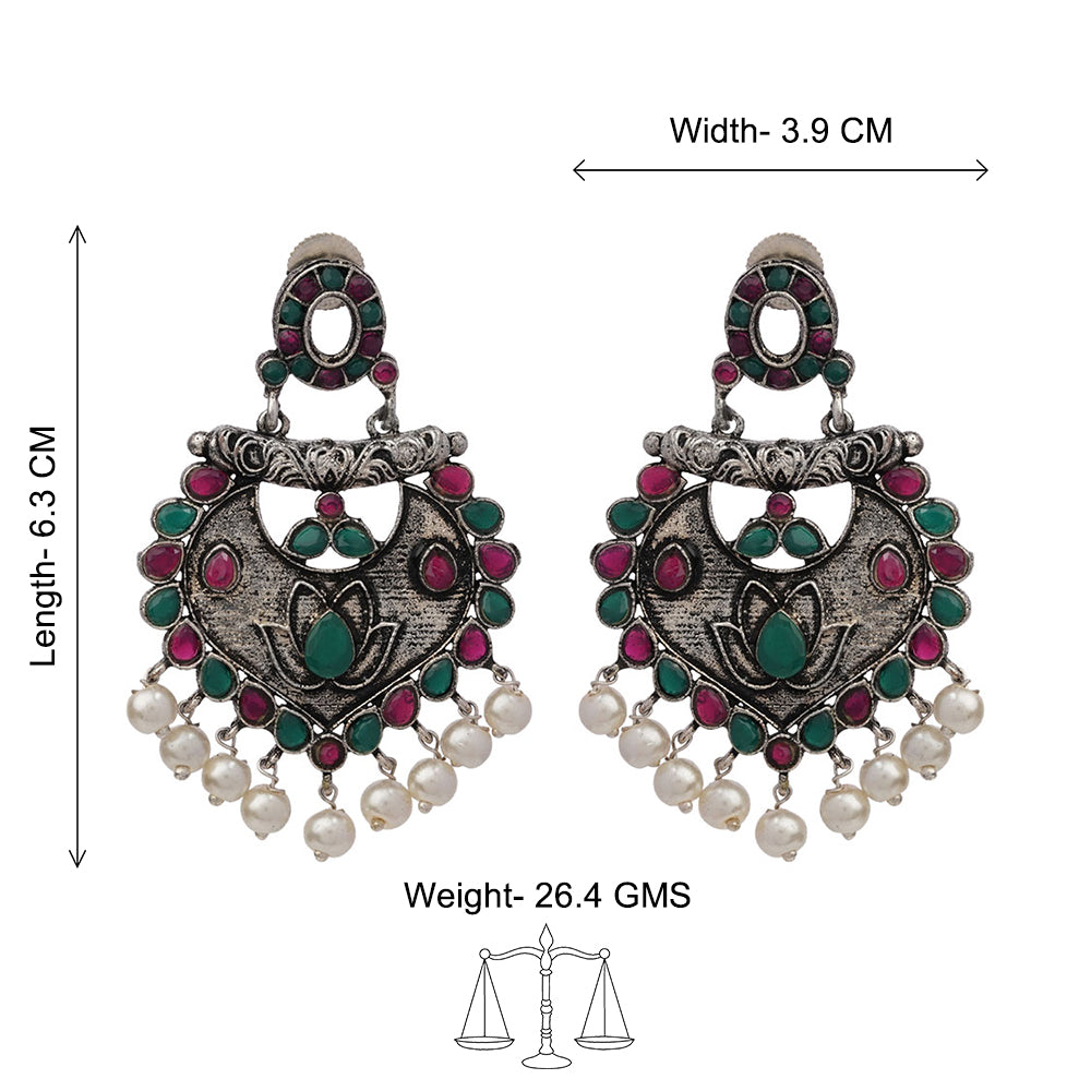 Phuljhadi prestine Dangler earrings (Multicolored)