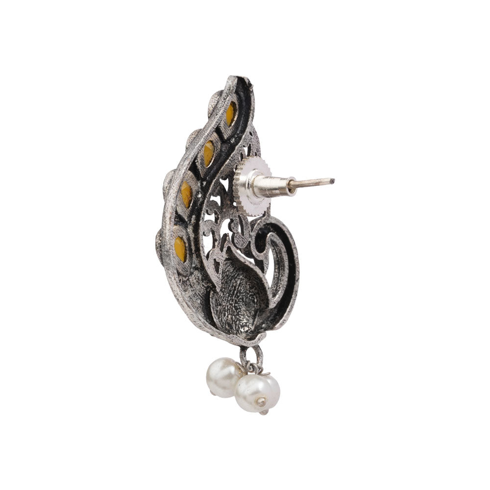 Ferocious Feathers stud earrings (Yellow)