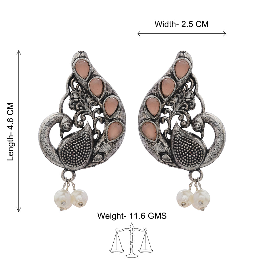 Ferocious Feathers stud earrings (Light Orange)