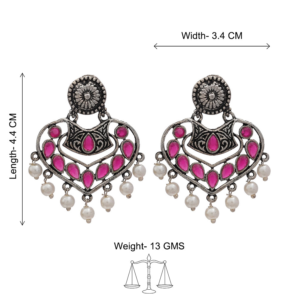 Patra dangler earrings (Red)