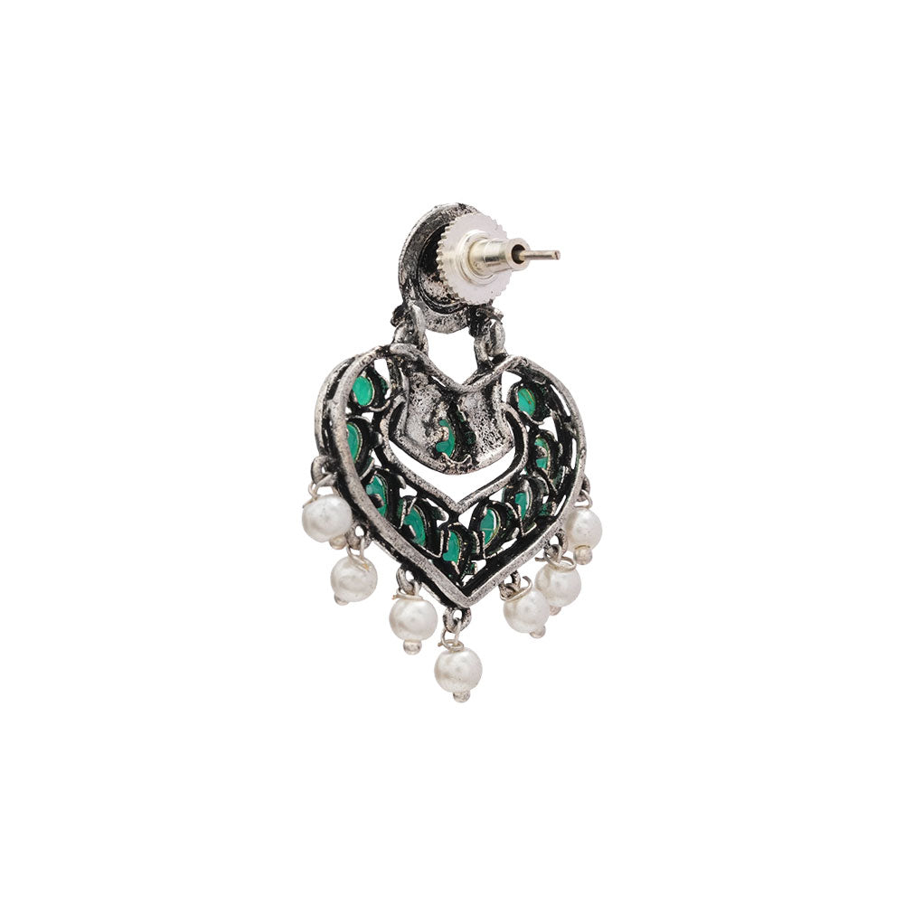 Patra dangler earrings (Green)