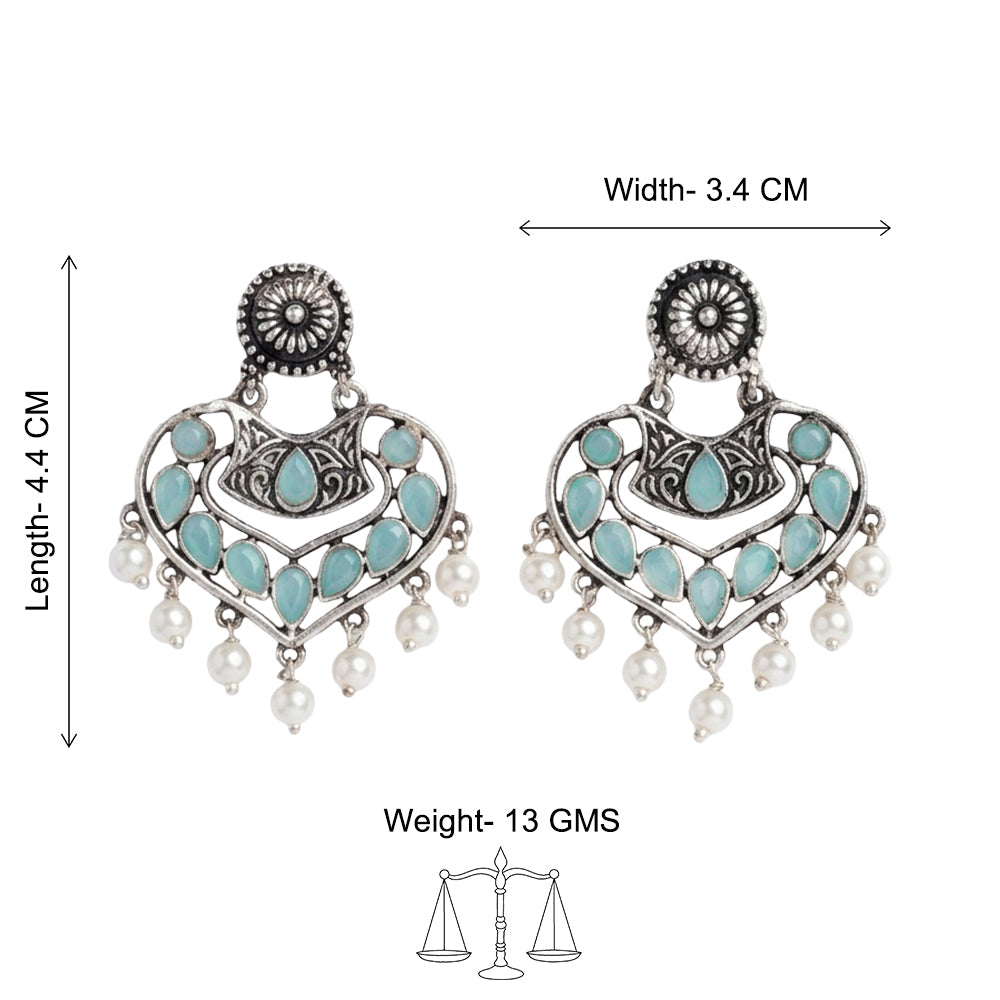 Patra dangler earrings (Mint)