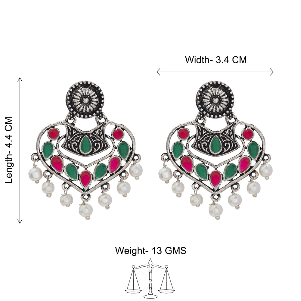 Patra dangler earrings (Multicolored)