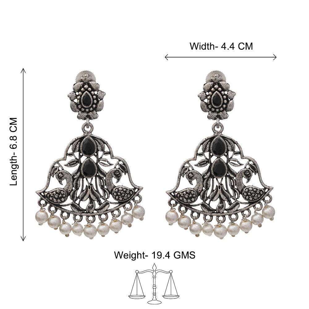 Morpatra dangler earrings (Black)