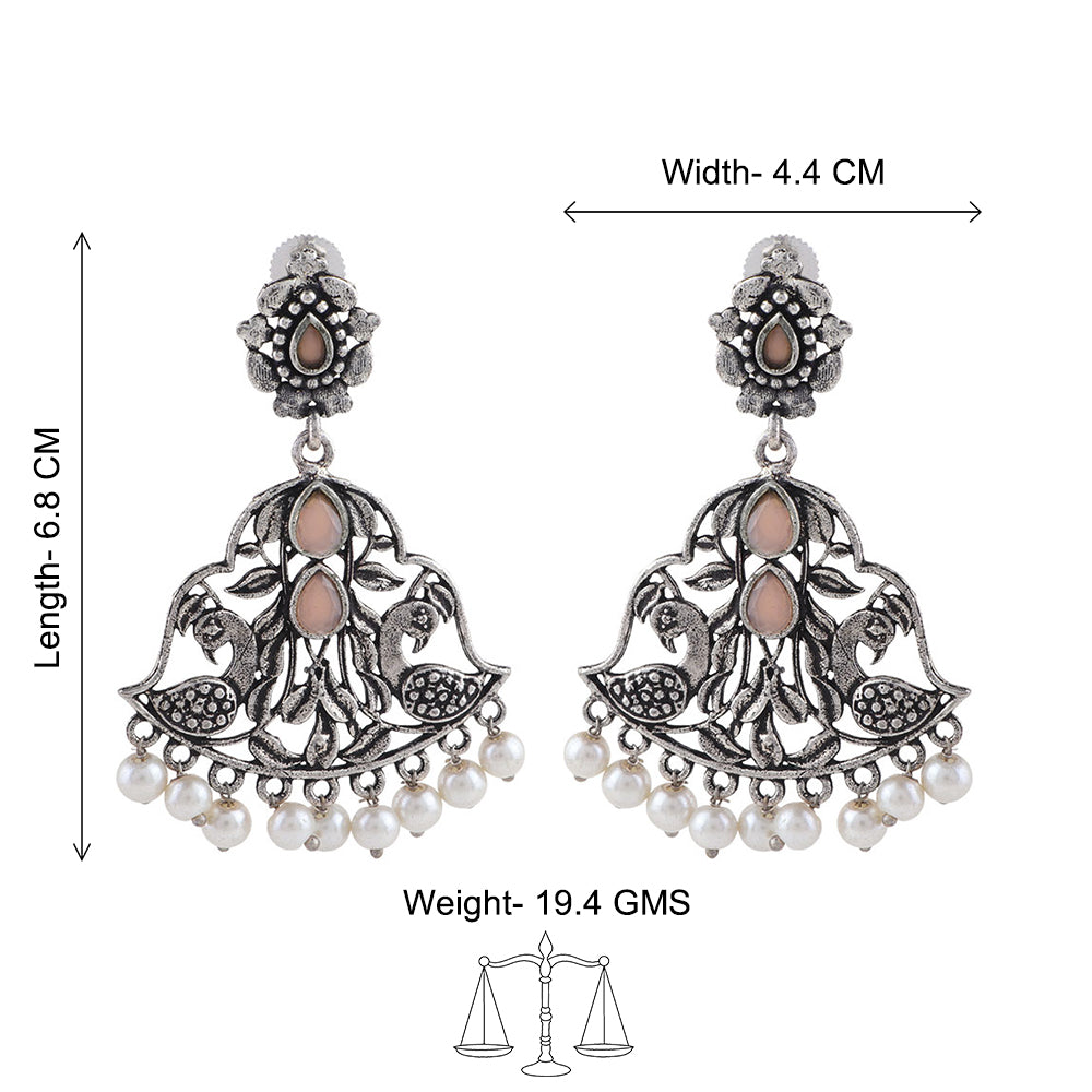 Morpatra dangler earrings (Light Orange)