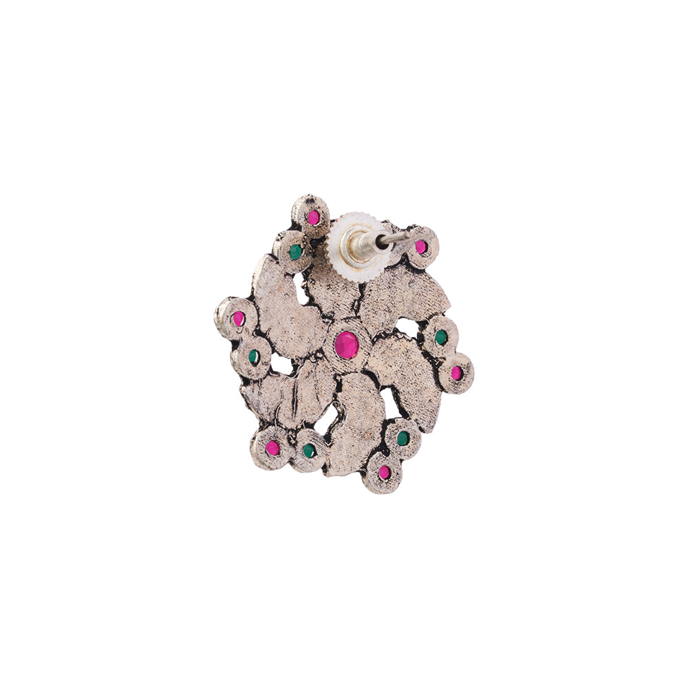 Aabroo sparkle stud earrings (Multicolored)