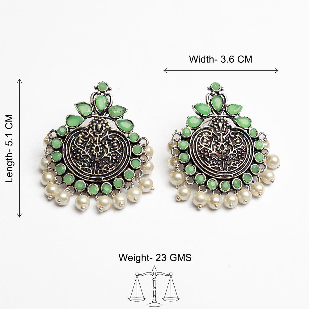 Royal flare stud earrings (Pista)