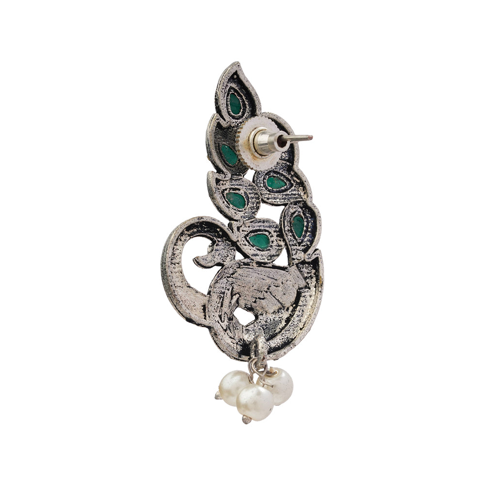 Morpankh pretty stud earrings (Green)