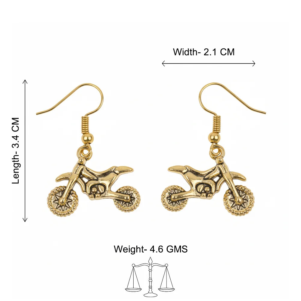 Peacock glow stone studded dangler & Biker Babe dangler Combo set