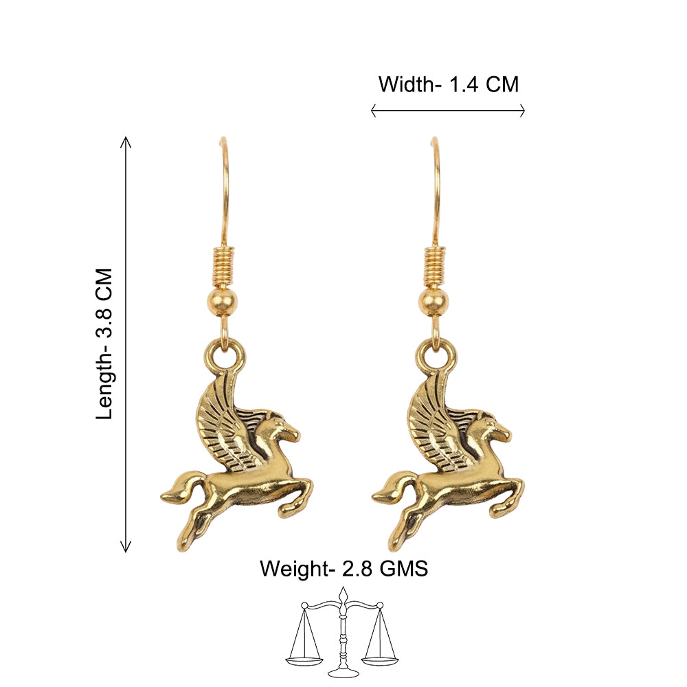 Winged Glam dangler earrings