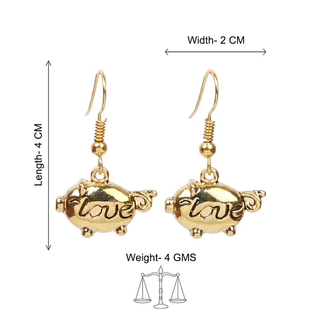 Kalash Kamal earring (Light Orange) Treasure oink dangler earrings Combo set