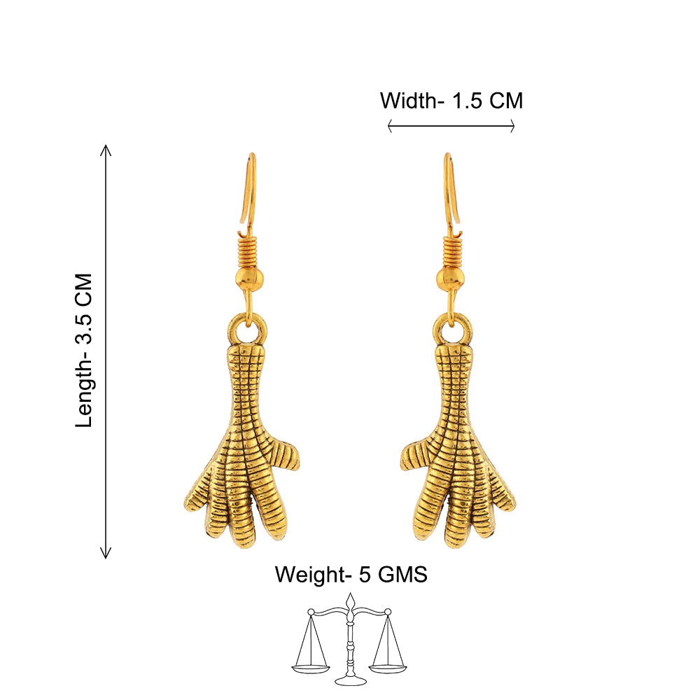 Talon twist dangler earrings