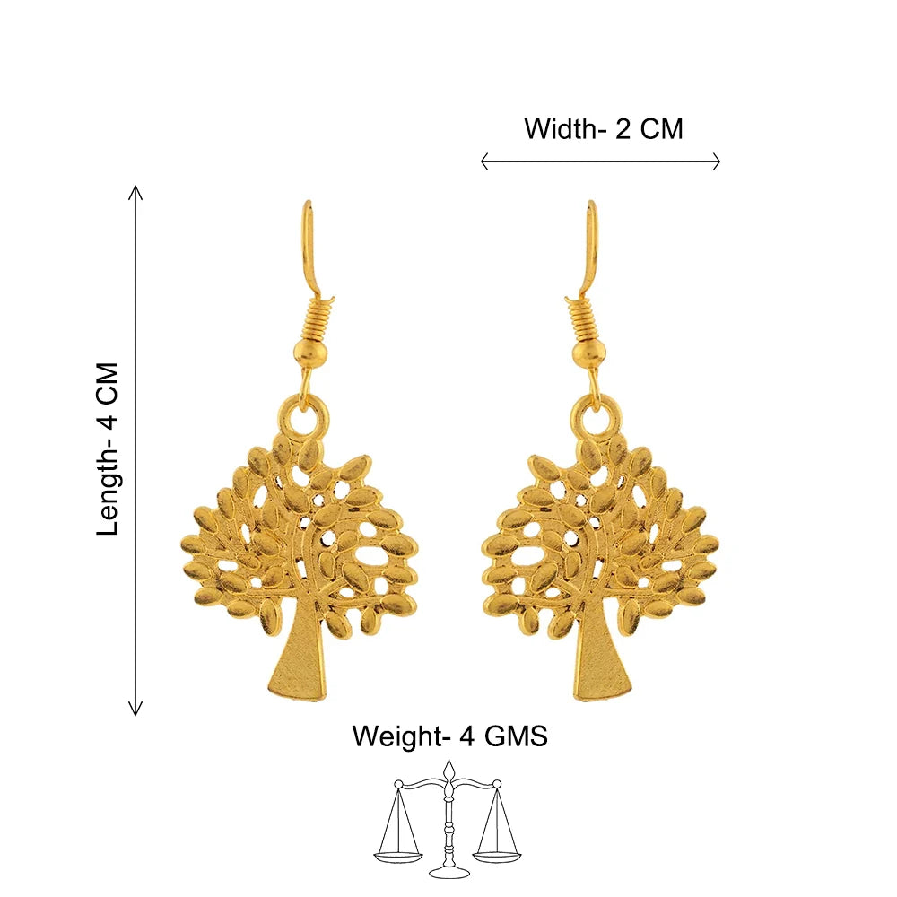 Kalash Kamal earring (Light Orange) Eternal roots dangler earrings Combo set