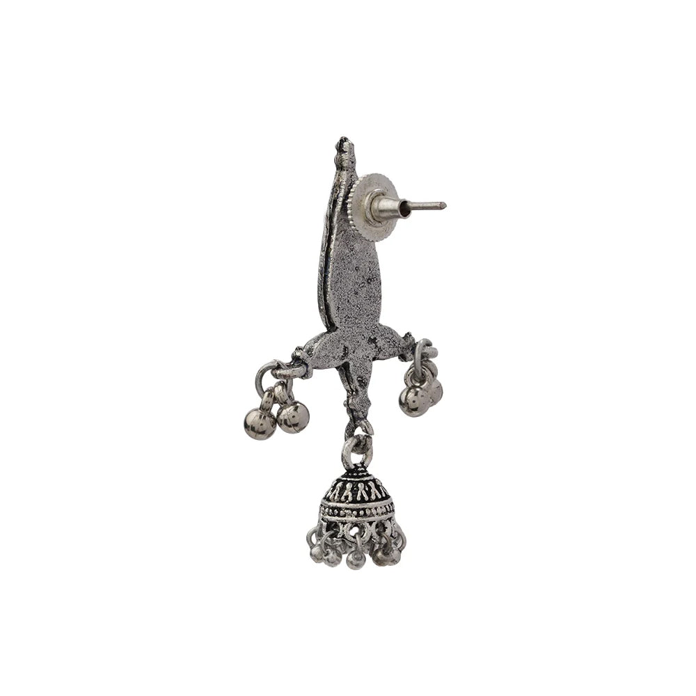 Nature's embrace jhumki earrings (Red)