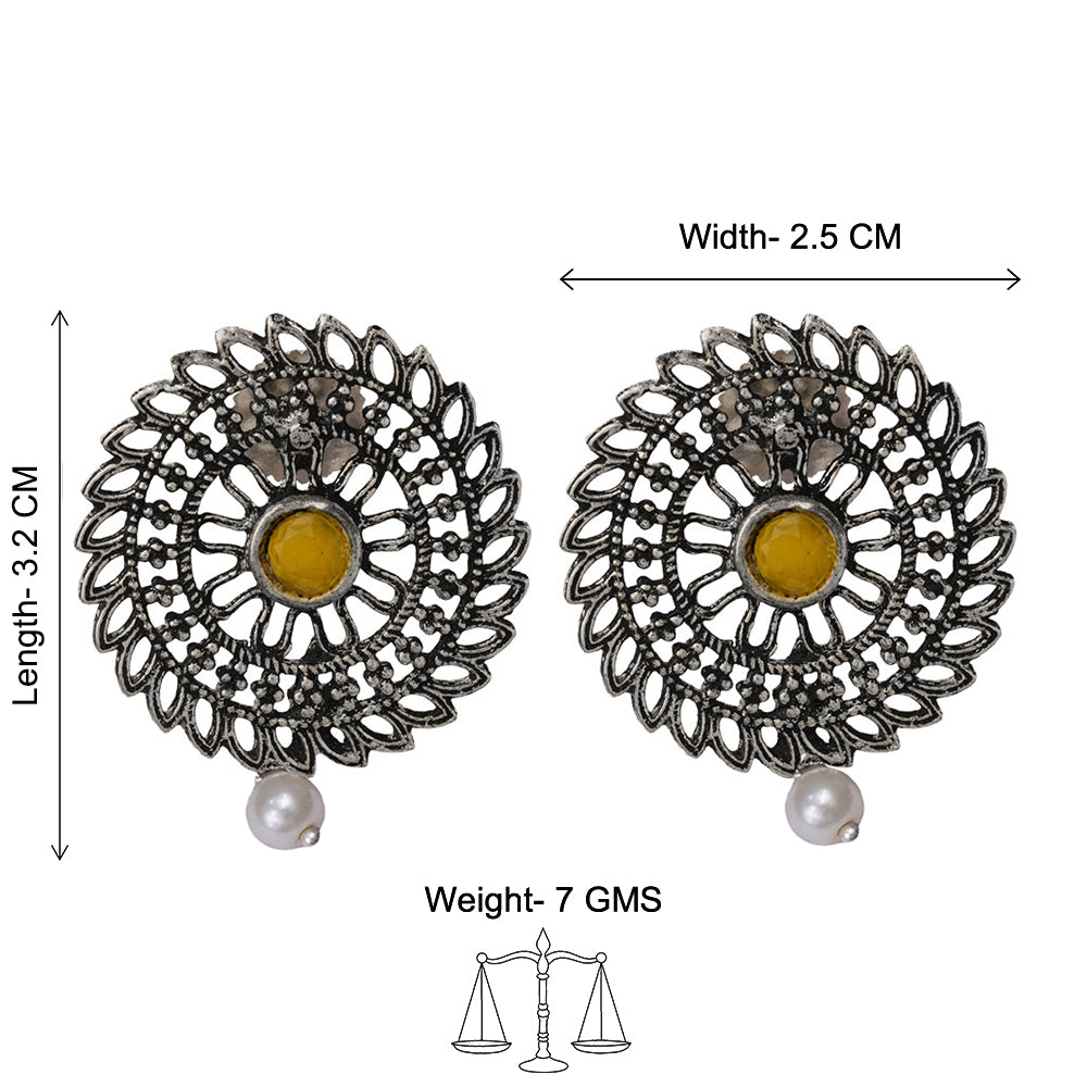 Charming Chakra stud earrings (Yellow)