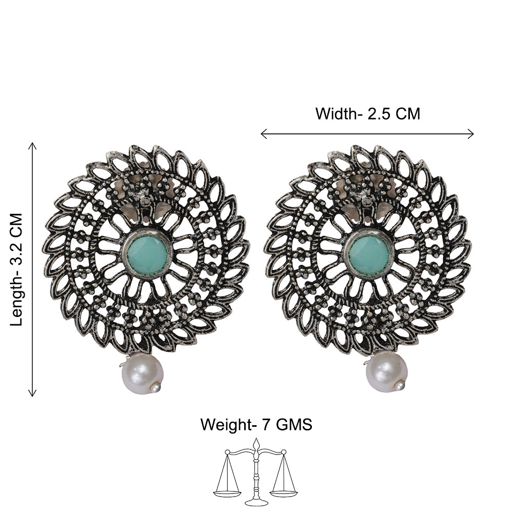 Charming Chakra stud earrings (Mint)