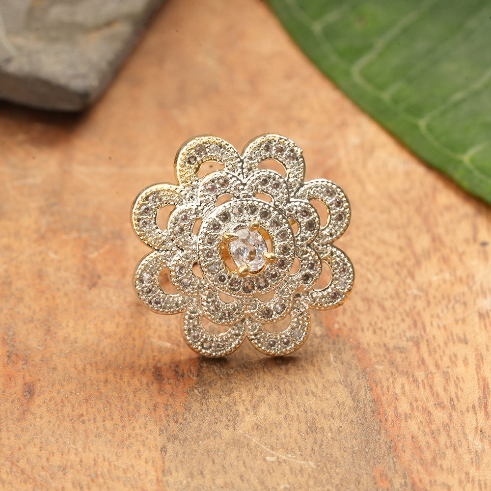 Zirconia Adjustable Ring