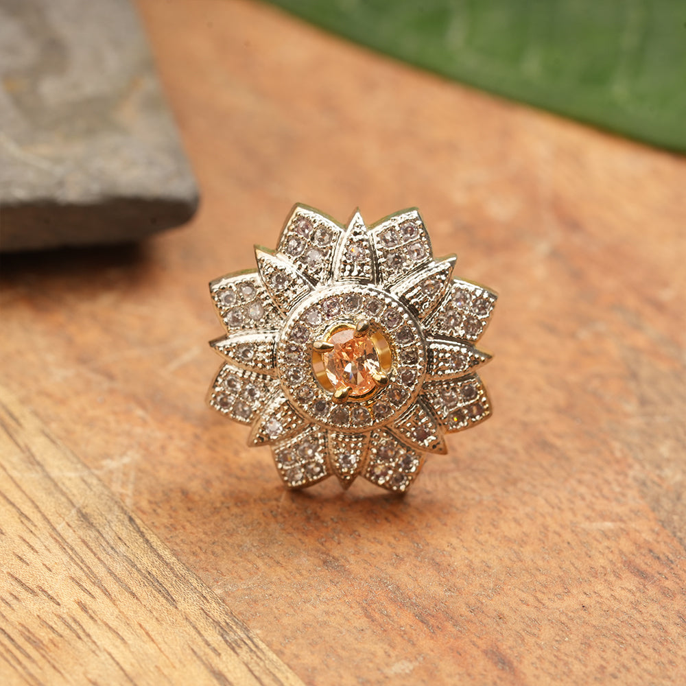 Zirconia Adjustable Ring
